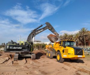 trabajos de recuperación ambiental de la Playa de Sant Adrià del Besòs